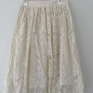 Forever 21 ivory skirt.
